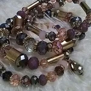 Ali Kahn Wrap bracelet multi colors